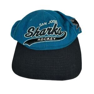 Green and Blue Sharks Hat with Adjustable Fit